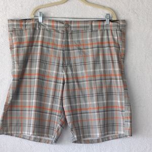 Ocean Pacific Flex 4 Way Stretch Plaid Hybrid‎ Shorts Waist 44
